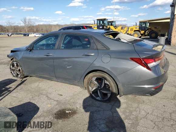 2023 Hyundai Elantra SEL z VIN KMHLS4AGXPU565428, wystawiony jako Copart lot #50347355 z przebiegiem Nie podano mil oraz Szkoda całkowita • Salvage title. Historia ofert i sprzedaży dostępna na DreamBid. Obrazek 2.