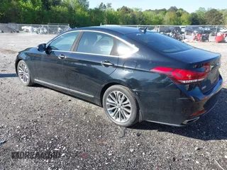 2016 Hyundai Genesis 3.8L z VIN KMHGN4JEXGU133770, wystawiony jako IAAI lot #41995242 z przebiegiem 181 715 mil mil oraz . Historia ofert i sprzedaży dostępna na DreamBid. Obrazek 3.