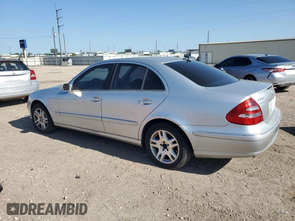 2005 Mercedes-Benz E-Class 3.2L with VIN WDBUF65J95A663622, listed as a Copart auction lot 52005855 with 121,019 mi miles and Clean Title. Bid and sale history available at carsss.com. Image 2.