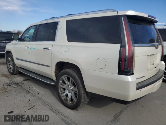 2015 Cadillac Escalade ESV Luxury z VIN 1GYS4SKJ5FR718253, wystawiony jako Copart lot #48767875 z przebiegiem 173 682 mil mil oraz Szkoda całkowita • Salvage title. Historia ofert i sprzedaży dostępna na DreamBid. Obrazek 2.