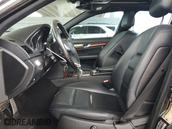 2010 Mercedes-Benz C 300 Sport with VIN WDDGF5EBXAF414136, listed as a Copart auction lot 50568495 with 157,542 mi miles and Salvage Title. Bid and sale history available at DreamBid. Image 7.