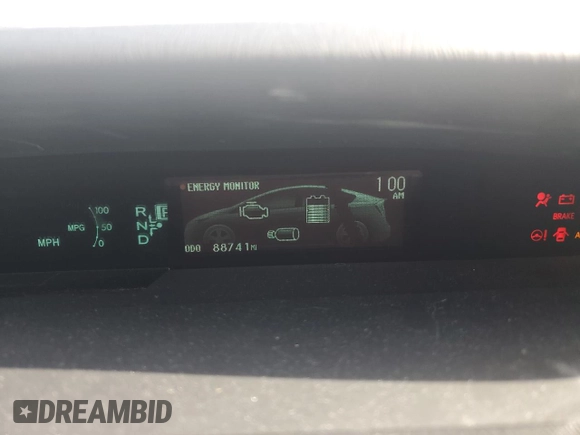 2013 Toyota Prius One with VIN JTDKN3DU2D5688097, listed as a Copart auction lot 54325715 with 88,741 mi miles and Salvage Title. Bid and sale history available at DreamBid. Image 9.