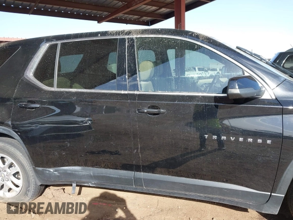 2022 Chevrolet Traverse LS with VIN 1GNERFKW5NJ158391, listed as a IAAI auction lot 41287326 with 28,660 mi miles and . Bid and sale history available at DreamBid. Image 13.