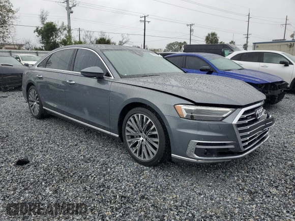 2019 Audi A8 L with VIN WAU8DAF88KN019828, listed as a Copart auction lot 88327945 with 27,307 mi miles and Non Repairable. Bid and sale history available at carsss.com. Image 4.
