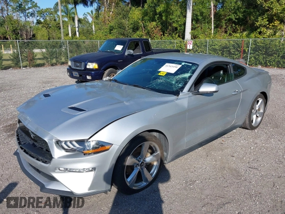 2019 Ford Mustang EcoBoost with VIN 1FA6P8TH9K5173906, listed as a IAAI auction lot 41343490 with 57,269 mi miles and . Bid and sale history available at carsss.com. Image 18.