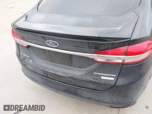 2017 Ford Fusion Titanium with VIN 3FA6P0K9XHR187444, listed as a IAAI auction lot 41753374 with 88,029 mi miles. Bid and sale history available at carsss.com. Image 6.