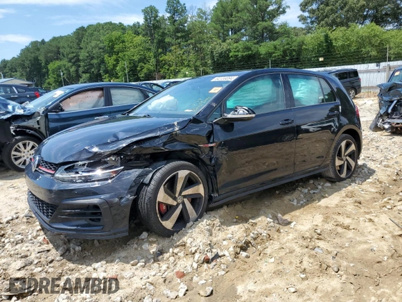 2020 Volkswagen GTI S with VIN 3VW6T7AUXLM005006, listed as a Copart auction lot 64159094 with 38,517 mi miles and Salvage Title. Bid and sale history available at DreamBid. Image 1.