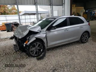2019 Hyundai Elantra GT N Line with VIN KMHH55LC7KU102460, listed as a Copart auction lot 71829164 with 0 mi miles and Salvage Title. Bid and sale history available at carsss.com. Image 1.
