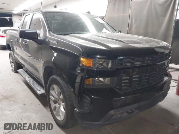 2020 Chevrolet Silverado 1500 Custom with VIN 1GCRWBEF0LZ247758, listed as a IAAI auction lot 40836607 with 83,727 mi miles. Bid and sale history available at carsss.com. Image 1.