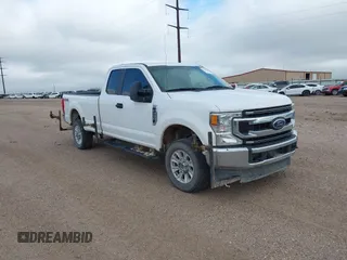 2021 Ford Super Duty F-250 SRW XL with VIN 1FT7X2B65MEC39074, listed as a IAAI auction lot 42086381 with 158,099 mi miles. Bid and sale history available at carsss.com. Image 1.