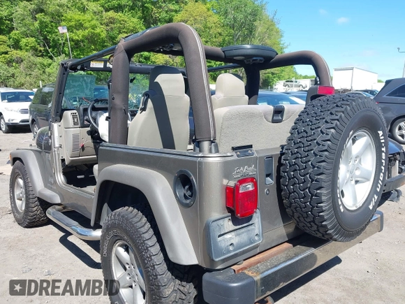 2005 Jeep Wrangler X with VIN 1J4FA39S15P305528, listed as a IAAI auction lot 42288177 with 189,767 mi miles and . Bid and sale history available at DreamBid. Image 3.