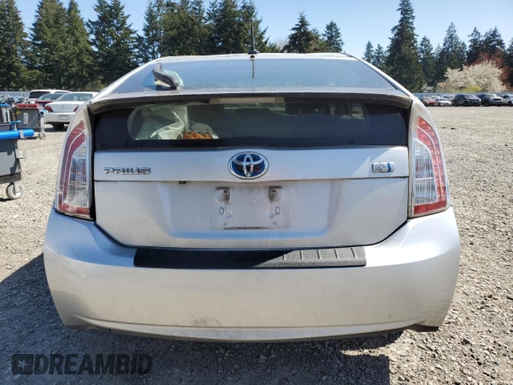 2014 Toyota Prius Four with VIN JTDKN3DU2E0391815, listed as a Copart auction lot 52826555 with 83,559 mi miles and Salvage Title. Bid and sale history available at carsss.com. Image 6.