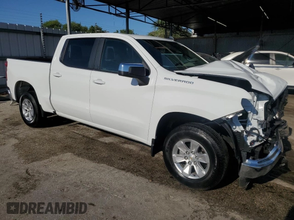 2025 Chevrolet Silverado 1500 LT with VIN 2GCPACED1S1120406, listed as a Copart auction lot 53450275 with 9,595 mi miles and Clean Title. Bid and sale history available at DreamBid. Image 4.