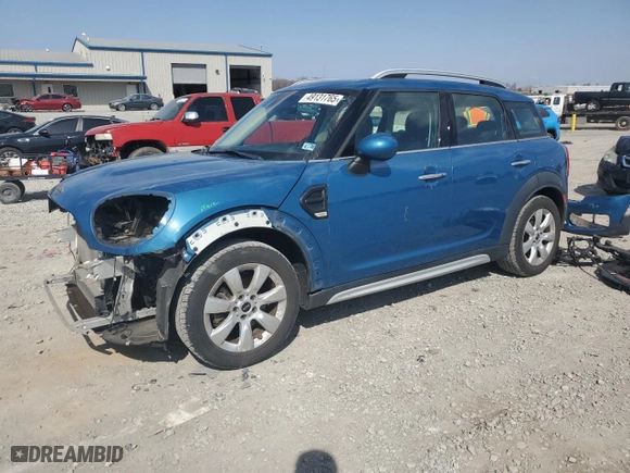2018 MINI Countryman Cooper with VIN WMZYS7C36J3E09019, listed as a Copart auction lot 49131765 with 118,593 mi miles and Salvage Title. Bid and sale history available at carsss.com. Image 1.