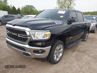 2022 Ram 1500 Lone Star with VIN 1C6RREFG1NN253599, listed as a IAAI auction lot 42065945 with 43,726 mi miles and . Bid and sale history available at DreamBid. Image 2.