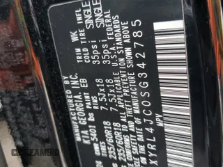 2025 Kia Sorento S z VIN 5XYRL4JC0SG342785, wystawiony jako Copart lot #56676955 z przebiegiem 5 976 mil mil oraz Szkoda całkowita • Salvage title. Historia ofert i sprzedaży dostępna na DreamBid. Obrazek 13.