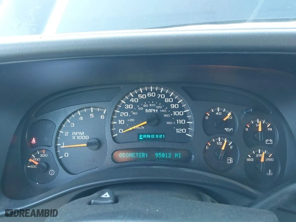 2003 Chevrolet Silverado 2500HD LS with VIN 1GCHK23U23F214612, listed as a IAAI auction lot 41307158 with 95,012 mi miles. Bid and sale history available at carsss.com. Image 7.