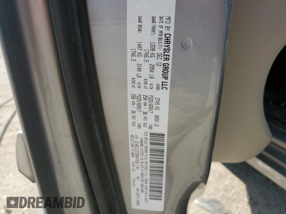 2013 Chrysler Town & Country Touring L with VIN 2C4RC1CG7DR647830, listed as a Copart auction lot 47555005 with 91,284 mi miles and Salvage Title. Bid and sale history available at DreamBid. Image 13.