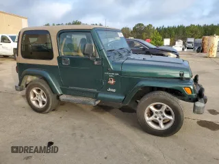 2001 Jeep Wrangler Sahara with VIN 1J4FA59SX1P367130, listed as a Copart auction lot 85755344 with 112,201 mi miles and Clean Title. Bid and sale history available at carsss.com. Image 4.