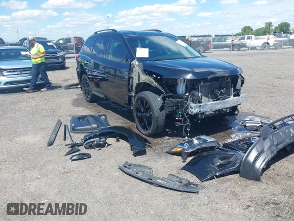 2018 Nissan Pathfinder SL with VIN 5N1DR2MN7JC643806, listed as a IAAI auction lot 42085560 with 119,495 mi miles and . Bid and sale history available at DreamBid. Image 1.