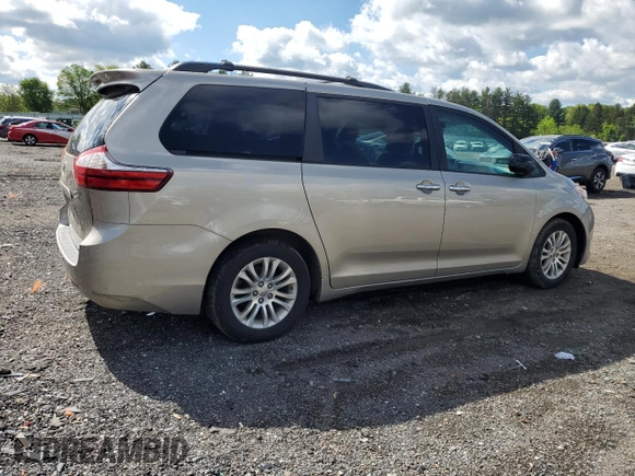 2015 Toyota Sienna XLE with VIN 5TDYK3DC7FS557268, listed as a Copart auction lot 55536475 with 80,791 mi miles and Clean title. Bid and sale history available at DreamBid. Image 3.