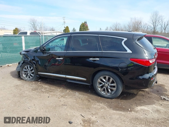 2014 Infiniti QX60 with VIN 5N1AL0MM4EC535228, listed as a IAAI auction lot 41900787 with 72,189 mi miles and . Bid and sale history available at carsss.com. Image 14.