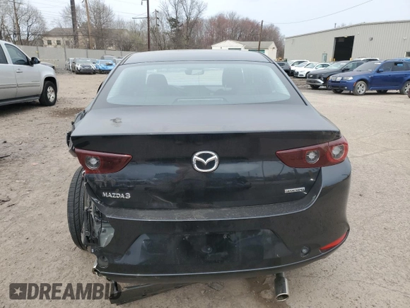 2025 Mazda 3 S Select Sport with VIN JM1BPABM5S1774753, listed as a Copart auction lot 51678285 with 1,971 mi miles and Salvage Title. Bid and sale history available at DreamBid. Image 6.