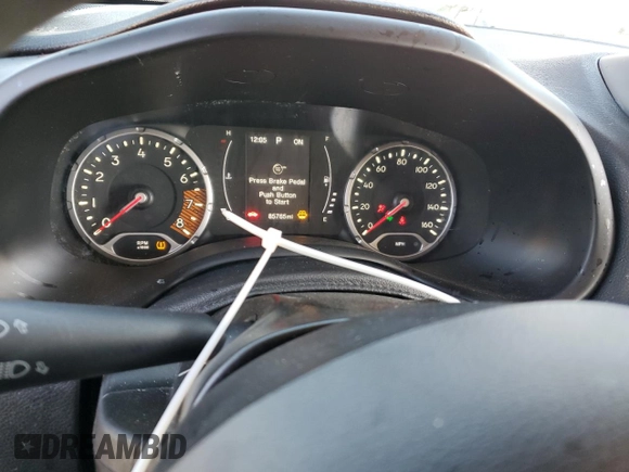 2020 Jeep Renegade Sport with VIN ZACNJBAB5LPL71083, listed as a Copart auction lot 46604655 with 85,765 mi miles and Salvage title. Bid and sale history available at DreamBid. Image 9.