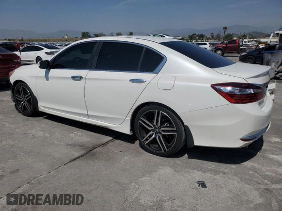2017 Honda Accord Sedan Sport with VIN 1HGCR2F59HA205812, listed as a Copart auction lot 52262115 with 121,214 mi miles and Salvage Title. Bid and sale history available at carsss.com. Image 2.