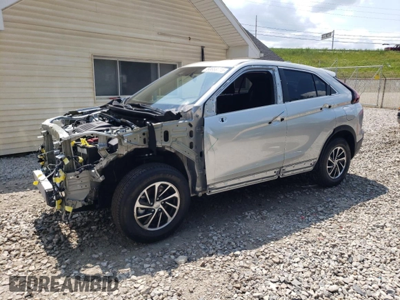2025 Mitsubishi Eclipse Cross ES with VIN JA4ATUAA0SZ005444, listed as a Copart auction lot 59668715 with 321 mi miles and Salvage title. Bid and sale history available at DreamBid. Image 1.