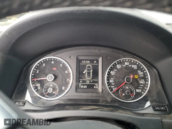 2016 Volkswagen Tiguan S with VIN WVGBV7AX7GW597813, listed as a Copart auction lot 88015075 with 73,544 mi miles and Salvage Title. Bid and sale history available at DreamBid. Image 9.