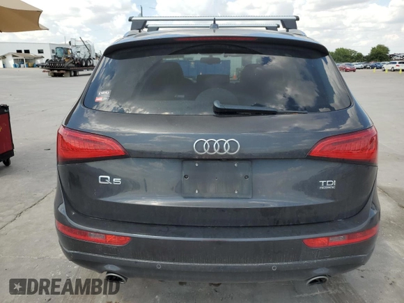 2014 Audi Q5 Prestige with VIN WA1VMAFP4EA017884, listed as a Copart auction lot 70778654 with 76,361 mi miles and Salvage title. Bid and sale history available at DreamBid. Image 6.