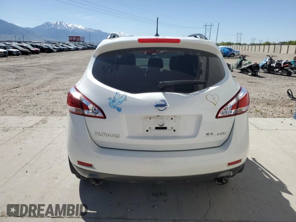2012 Nissan Murano S with VIN JN8AZ1MW9CW227689, listed as a Copart auction lot 55667485 with 81,568 mi miles and Salvage Title. Bid and sale history available at DreamBid. Image 6.