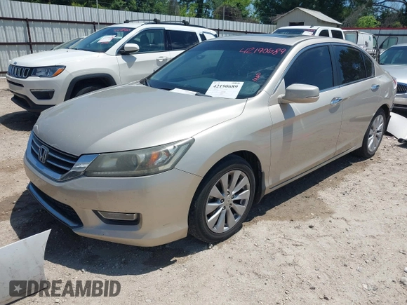 2013 Honda Accord EX z VIN 1HGCR2F78DA272736, wystawiony jako IAAI lot #42190689 z przebiegiem 127 175 mil mil oraz . Historia ofert i sprzedaży dostępna na DreamBid. Obrazek 2.