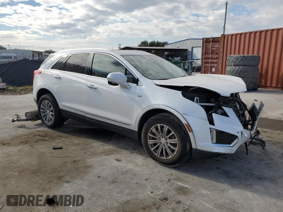 2018 Cadillac XT5 Luxury FWD with VIN 1GYKNCRS8JZ182473, listed as a Copart auction lot 60338405 with 76,595 mi miles and Salvage title. Bid and sale history available at DreamBid. Image 4.