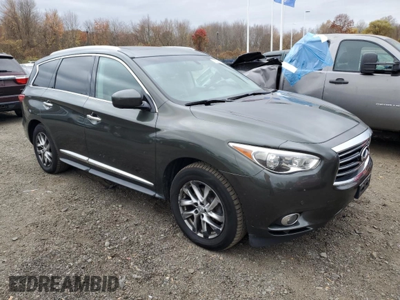 2013 Infiniti JX35 with VIN 5N1AL0MM0DC323277, listed as a Copart auction lot 78594824 with 89,012 mi miles and Clean Title. Bid and sale history available at carsss.com. Image 4.
