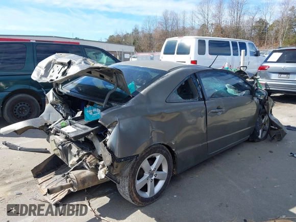 2006 Honda Civic Cpe LX with VIN 2HGFG11606H541571, listed as a IAAI auction lot 41689942 with 238,614 mi miles. Bid and sale history available at carsss.com. Image 4.