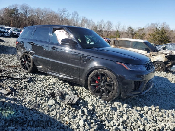 2022 Land Rover Range Rover Sport HST with VIN SALWS2RU1NA210588, listed as a Copart auction lot 87717195 with 42,258 mi miles and Salvage Title. Bid and sale history available at carsss.com. Image 4.