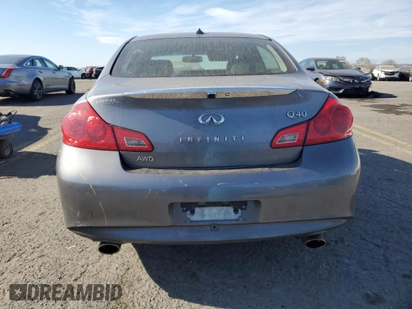 2015 Infiniti Q40 with VIN JN1CV6AR2FM650967, listed as a Copart auction lot 78579284 with 177,292 mi miles and Salvage Title. Bid and sale history available at DreamBid. Image 6.