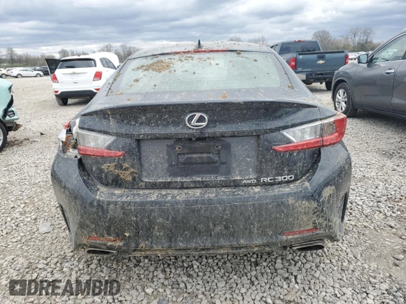 2017 Lexus RC with VIN JTHSM5BC4H5002820, listed as a Copart auction lot 52691995 with 60,560 mi miles and Salvage Title. Bid and sale history available at carsss.com. Image 6.