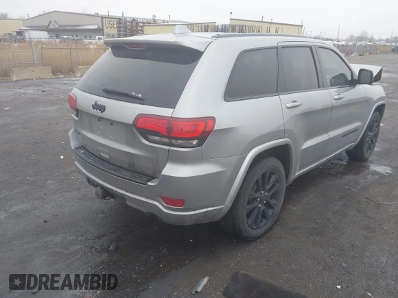 2017 Jeep Grand Cherokee Laredo with VIN 1C4RJFAG2HC927028, listed as a IAAI auction lot 41998255 with 109,569 mi miles and . Bid and sale history available at DreamBid. Image 4.