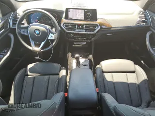 2024 BMW X3 sDrive30i with VIN 5UX43DP05R9X15031, listed as a Copart auction lot 56055855 with 17,094 mi miles and Clean Title. Bid and sale history available at DreamBid. Image 8.