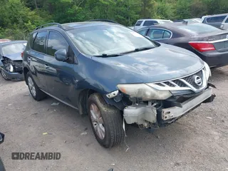 2012 Nissan Murano SL with VIN JN8AZ1MU7CW102026, listed as a IAAI auction lot 42152356 with 264,736 mi miles and . Bid and sale history available at carsss.com. Image 1.
