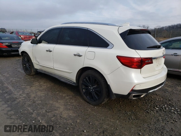 2017 Acura MDX w/Advance Pkg with VIN 5FRYD4H88HB036409, listed as a Copart auction lot 69837222 with 71,306 mi miles. Bid and sale history available at carsss.com. Image 2.