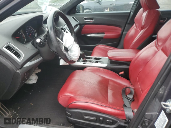 2020 Acura TLX w/A-Spec Pkg with VIN 19UUB1F68LA015505, listed as a Copart auction lot 58099605 with 107,948 mi miles and Salvage title. Bid and sale history available at DreamBid. Image 7.