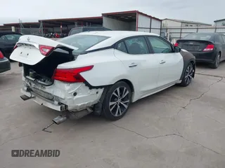 2017 Nissan Maxima SV with VIN 1N4AA6AP4HC382436, listed as a IAAI auction lot 41916548 with 156,110 mi miles and . Bid and sale history available at DreamBid. Image 4.