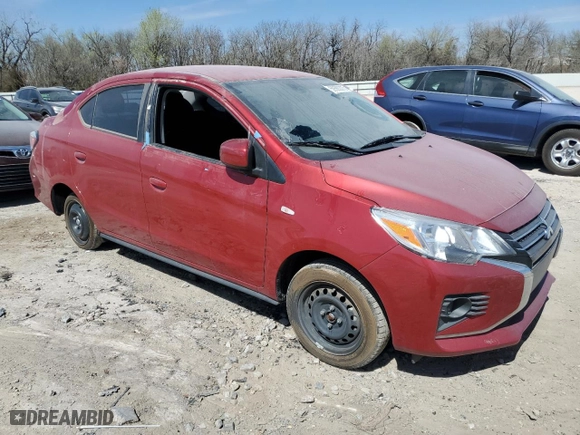 2024 Mitsubishi Mirage G4 ES with VIN ML32FUFJ5RHF01808, listed as a Copart auction lot 50583375 with 21359 miles and Clean Title. Bid and sale history available at carsss.com. Image 4.