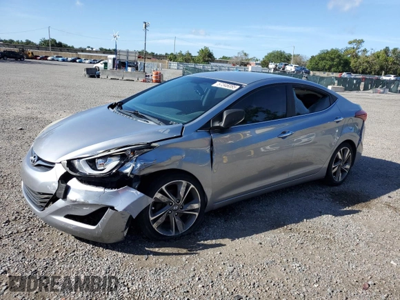2015 Hyundai Elantra SE with VIN 5NPDH4AE3FH585499, listed as a Copart auction lot 61056805 with 126,452 mi miles and Salvage title. Bid and sale history available at DreamBid. Image 1.