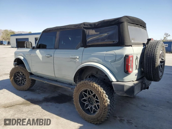2022 Ford Bronco with VIN 1FMDE5BH9NLB13871, listed as a Copart auction lot 54178645 with 18,990 mi miles and Non repairable. Bid and sale history available at DreamBid. Image 2.