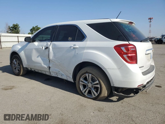 2017 Chevrolet Equinox LS with VIN 2GNALBEK1H1548503, listed as a Copart auction lot 56247655 with 121,975 mi miles and Salvage Title. Bid and sale history available at DreamBid. Image 2.